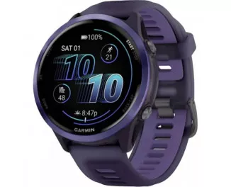 Смарт-годинник GARMIN Forerunner 570 47mm Indigo Aluminium w. Translucent Imperial Purple/Indigo Band (010-02971-02)