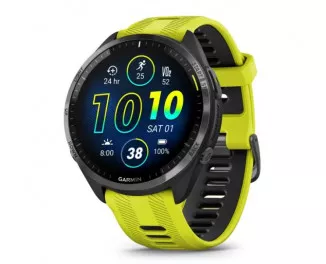 Смарт-часы GARMIN Forerunner 965 Carbon Gray Titanium Bezel w. Black Case and Amp Yell/Black (010-02809-02/12)