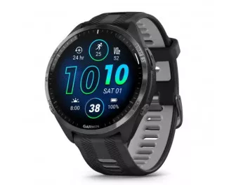 Смарт-часы GARMIN Forerunner 965 Carbon Gray Titanium Bezel w. Blk Case and Blk (010-02809-00/10)