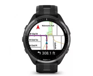 Смарт-годинник GARMIN Forerunner 965 Carbon Gray Titanium Bezel w. Blk Case and Blk (010-02809-00/10)