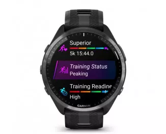 Смарт-часы GARMIN Forerunner 965 Carbon Gray Titanium Bezel w. Blk Case and Blk/Powder Gray S. Band (010-02809-10)