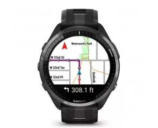 Смарт-часы GARMIN Forerunner 965 Carbon Gray Titanium Bezel w. Blk Case and Blk/Powder Gray S. Band (010-02809-10)