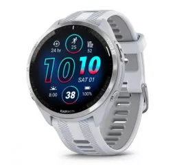 Смарт-часы GARMIN Forerunner 965 Titanium Bezel w. Whiteston Case and Whiteston/Powder Gray S. Band (010-02809-01/11)