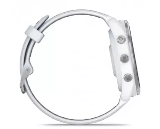Смарт-годинник GARMIN Forerunner 965 Titanium Bezel w. Whiteston Case and Whiteston/Powder Gray S. Band (010-02809-01/11)
