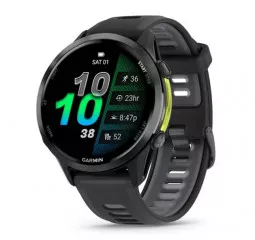 Смарт-годинник GARMIN Forerunner 970 Carbon Gray DLC Titanium w. Black Case and Black/Translucent W. Band (010-02969-00/10)