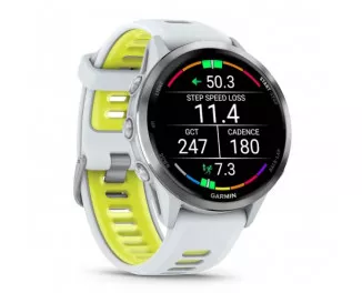 Смарт-годинник GARMIN Forerunner 970 Titanium w. Whitestone Case and Whitestone/T. Amp Yellow Band (010-02969-11)
