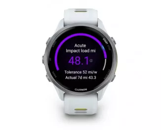 Смарт-годинник GARMIN Forerunner 970 Titanium w. Whitestone Case and Whitestone/T. Amp Yellow Band (010-02969-11)