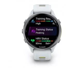 Смарт-годинник GARMIN Forerunner 970 Titanium w. Whitestone Case and Whitestone/T. Amp Yellow Band (010-02969-11)