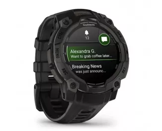 Смарт-годинник GARMIN Instinct 3 45mm AMOLED Black with Black Band (010-02936-00/40)