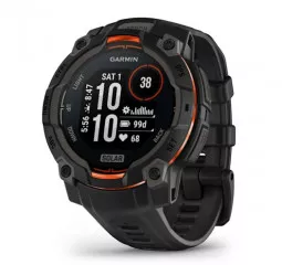 Смарт-часы GARMIN Instinct 3 45mm Solar Black with Black Band (010-02934-00)