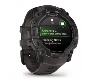 Смарт-часы GARMIN Instinct 3 50mm AMOLED Black with Charcoal Band (010-03020-00)