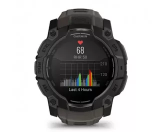 Смарт-часы GARMIN Instinct 3 50mm AMOLED Black with Charcoal Band (010-03020-00)