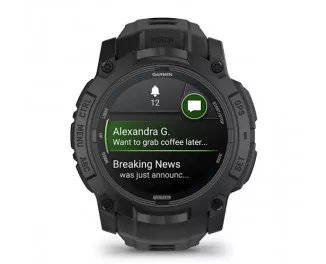Смарт-годинник GARMIN Instinct 3 50mm AMOLED Tactical Edition Black with Black Band (010-03020-50)