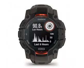 Смарт-годинник GARMIN Instinct 3 50mm Solar Black with Charcoal Band (010-02935-00)