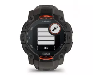 Смарт-годинник GARMIN Instinct 3 50mm Solar Black with Charcoal Band (010-02935-00)