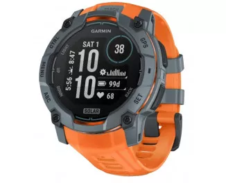 Смарт-часы GARMIN Instinct 3 50mm Solar Twilight with Solstice Band (010-02935-01)