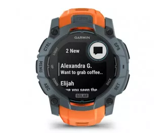 Смарт-годинник GARMIN Instinct 3 50mm Solar Twilight with Solstice Band (010-02935-01)