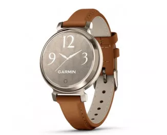 Смарт-годинник GARMIN Lily 2 Classic Cream Gold with Tan Leather Band (010-02839-02)
