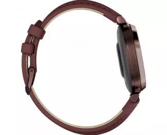 Смарт-часы GARMIN Lily 2 Classic Dark Bronze with Mulberry Leather Band (010-02839-03/61)