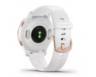 Смарт-часы GARMIN Venu 2S Rose Gold Bezel with White Case and Silicone Band (010-02429-13)