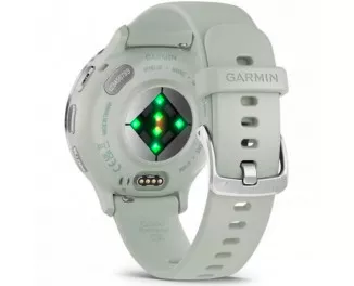 Смарт-часы GARMIN Venu 3S Silver S. Steel Bezel w. Sage Gray Case and S. Band (010-02785-01)