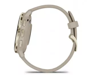 Смарт-часы GARMIN Venu 3S Soft Gold S. Steel Bezel w. French Gray Case and S. Band (010-02785-02)