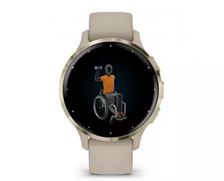 Смарт-часы GARMIN Venu 3S Soft Gold S. Steel Bezel w. French Gray Case and S. Band (010-02785-02)