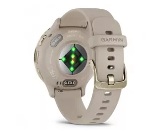 Смарт-часы GARMIN Venu 3S Soft Gold S. Steel Bezel w. French Gray Case and S. Band (010-02785-02)