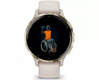 Смарт-часы GARMIN Venu 3S Soft Gold S. Steel Bezel with Ivory Case and S. Band (010-02785-04)