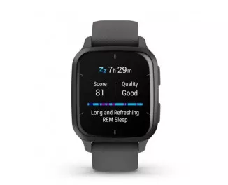 Смарт-годинник GARMIN Venu Sq 2 Slate Aluminum Bezel with Shadow Gray Case and Silicone Band (010-02701-00/10)