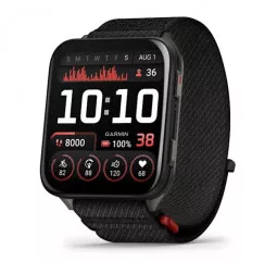 Смарт-часы GARMIN Venu X1 Black with Slate Titanium Caseback and Black ComfortFit Nylon Band (010-02980-00/02)