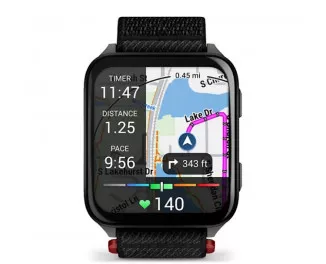 Смарт-годинник GARMIN Venu X1 Black with Slate Titanium Caseback and Black ComfortFit Nylon Band (010-02980-00/02)