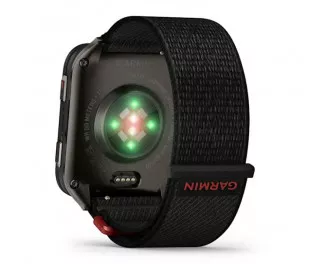 Смарт-годинник GARMIN Venu X1 Black with Slate Titanium Caseback and Black ComfortFit Nylon Band (010-02980-00/02)