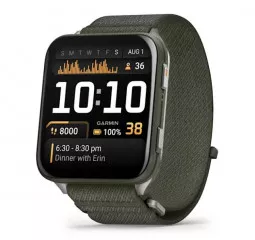 Смарт-часы GARMIN Venu X1 Moss with Titanium Caseback and Moss ComfortFit Nylon Band (010-02980-01/03)