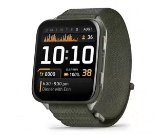 Смарт-часы GARMIN Venu X1 Moss with Titanium Caseback and Moss ComfortFit Nylon Band (010-02980-01/03)