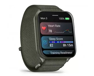 Смарт-годинник GARMIN Venu X1 Moss with Titanium Caseback and Moss ComfortFit Nylon Band (010-02980-01/03)