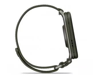Смарт-годинник GARMIN Venu X1 Moss with Titanium Caseback and Moss ComfortFit Nylon Band (010-02980-01/03)