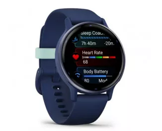 Смарт-часы GARMIN vivoactive 5 Metallic Navy Aluminum Bezel with Navy Case and Silicone Band (010-02862-12)