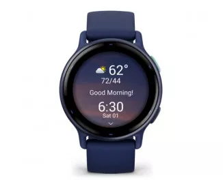 Смарт-часы GARMIN vivoactive 5 Metallic Navy Aluminum Bezel with Navy Case and Silicone Band (010-02862-12)
