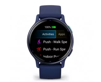 Смарт-часы GARMIN vivoactive 5 Metallic Navy Aluminum Bezel with Navy Case and Silicone Band (010-02862-12)