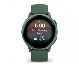 Смарт-часы GARMIN Vivoactive 6 Metallic Jasper Green with Jasper Green Band (010-02985-02)
