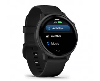 Смарт-годинник GARMIN Vivoactive 6 Slate with Black Band (010-02985-00)