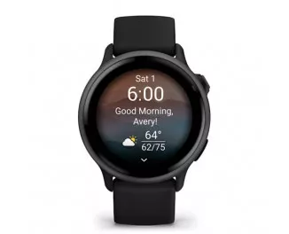 Смарт-годинник GARMIN Vivoactive 6 Slate with Black Band (010-02985-00)