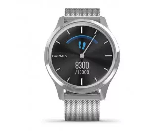 Смарт-часы GARMIN vivomove Luxe Premium Silver-Black Milanese (010-02241-23)