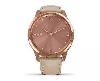 Смарт-часы GARMIN vivomove Luxe Rose Gold-Beige Leather (010-02241-21)