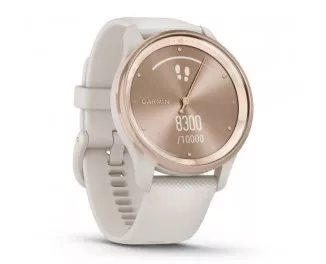 Смарт-годинник GARMIN Vivomove Trend Peach Gold S. Steel Bezel w. Ivory Case and S. Band (010-02665-01)