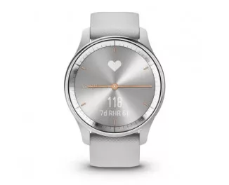 Смарт-годинник GARMIN Vivomove Trend Silver S. Steel Bezel w. Mist Gray Case and S. Band (010-02665-03)