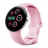 Смарт-годинник Google Pixel Watch 3 41 mm LTE Polished Silver Aluminum Case/Rose Quartz Active Band