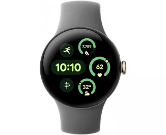 Смарт-часы Google Pixel Watch 3 41mm Wi-Fi Champagne Gold Aluminum Case / Hazel Active Band