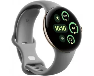 Смарт-часы Google Pixel Watch 3 41mm Wi-Fi Champagne Gold Aluminum Case / Hazel Active Band